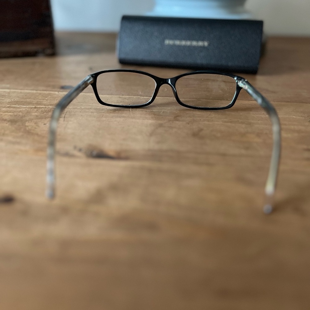 Burberry Eyeglasses Frames Style 2073 Black Plaid Detail - Picture 7 of 8